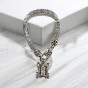 Dog Portrait Bracelet Pet Lover or Anyone with Super Tiny Photos New Deadstock